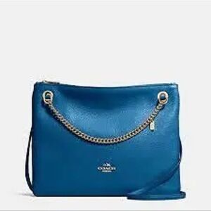 Coach pebbled leather convertible shoulder bag